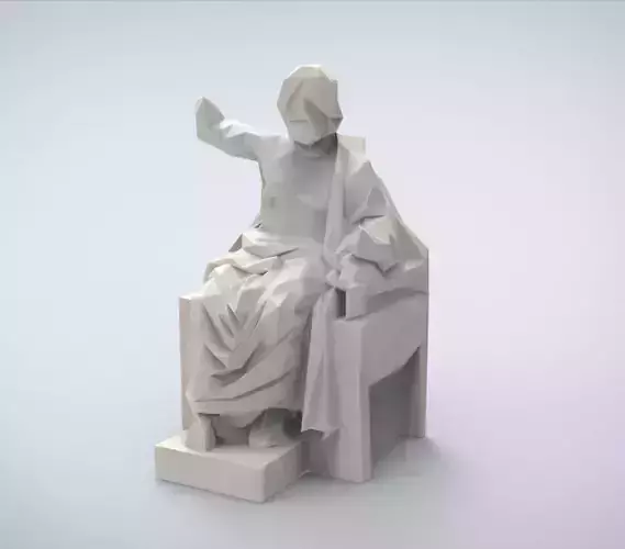 Printable Classical Zeus sculpture 3D print model