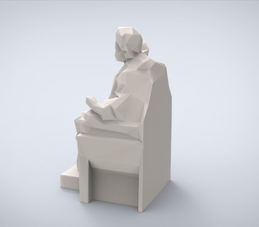Printable Classical Zeus sculpture 3D print model_1
