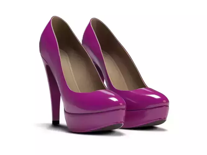 Plateau High Heels 3D model