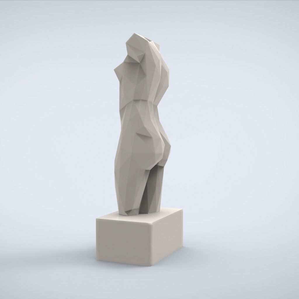 Printable Esquiline Venus lowpoly Style 3D print model_3