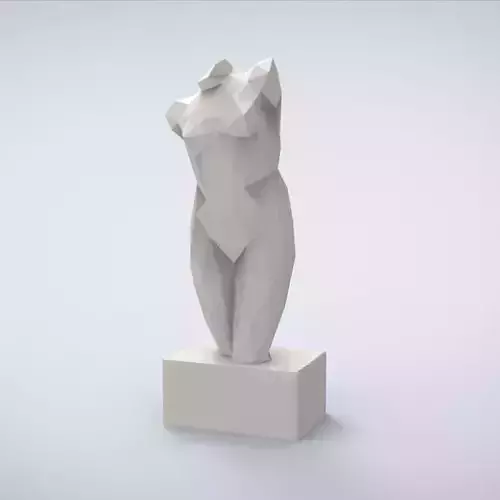 Printable Esquiline Venus lowpoly Style  3D print model