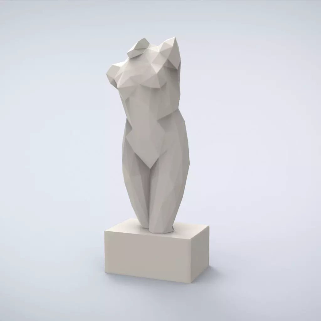 Printable Esquiline Venus lowpoly Style 3D print model_0