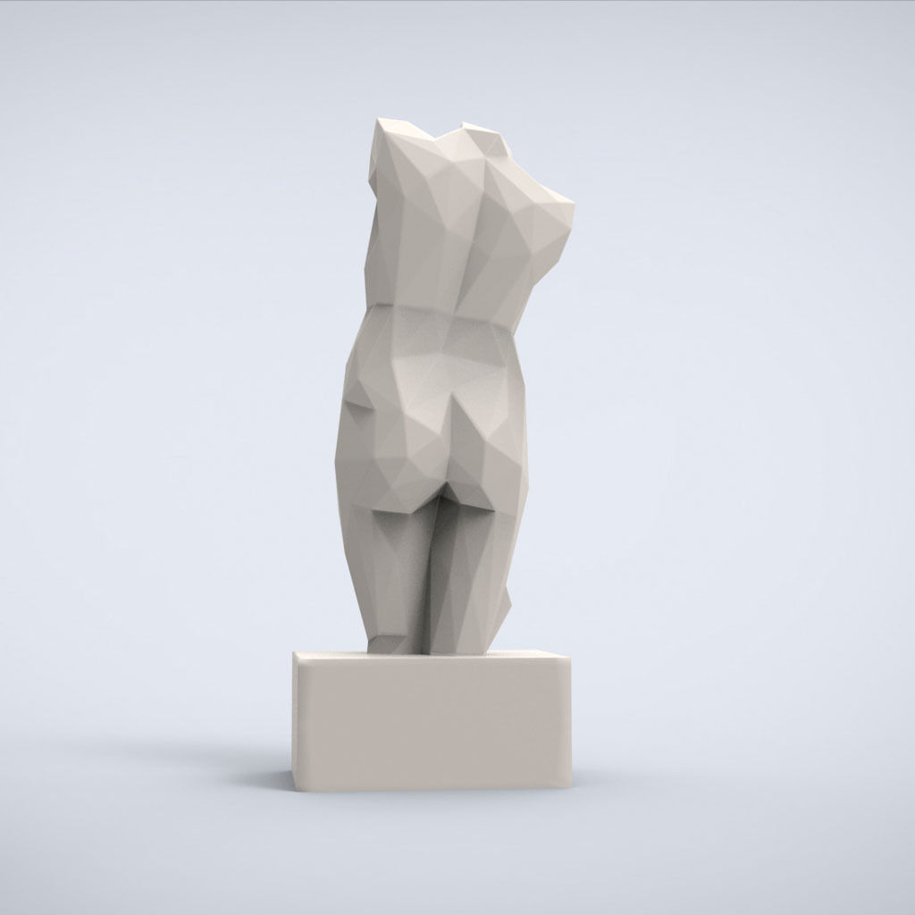 Printable Esquiline Venus lowpoly Style 3D print model_2