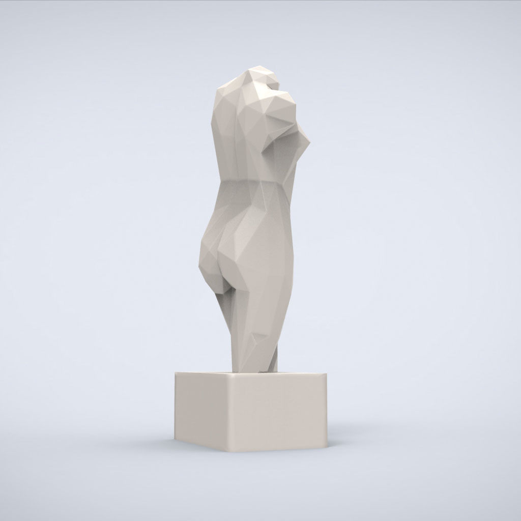 Printable Esquiline Venus lowpoly Style 3D print model_4