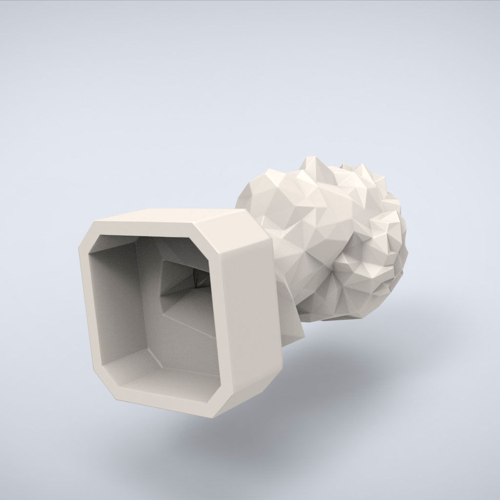 Printable Antoninus Pius bust Lowpoly Style 3D print model_5