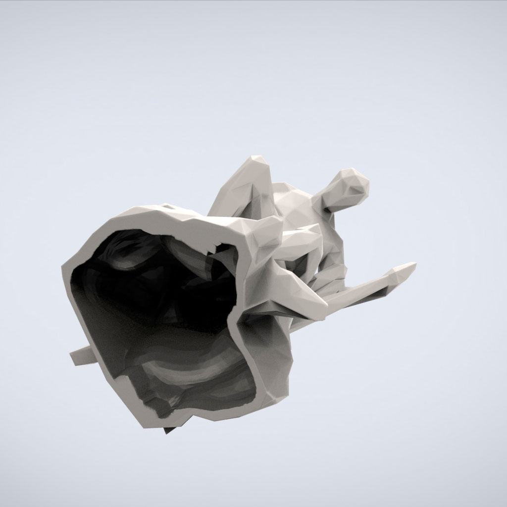 Printable Theseus and the Minotaur Lowpoly style 3D print model_6