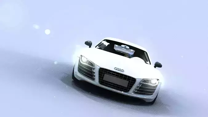 Audi R sports car 3D model