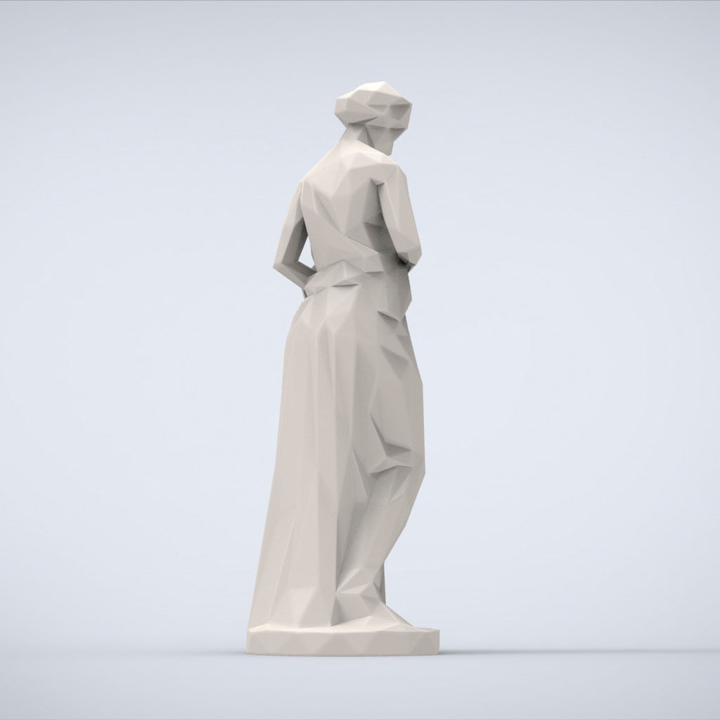 Printable Pandoras box Lowpoly Style 3D print model_3