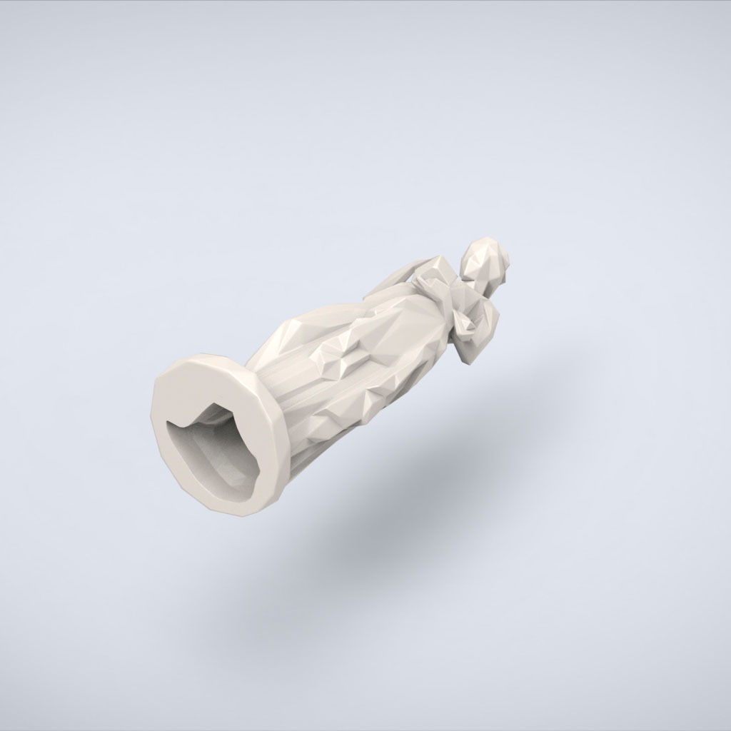 Printable Pandoras box Lowpoly Style 3D print model_5