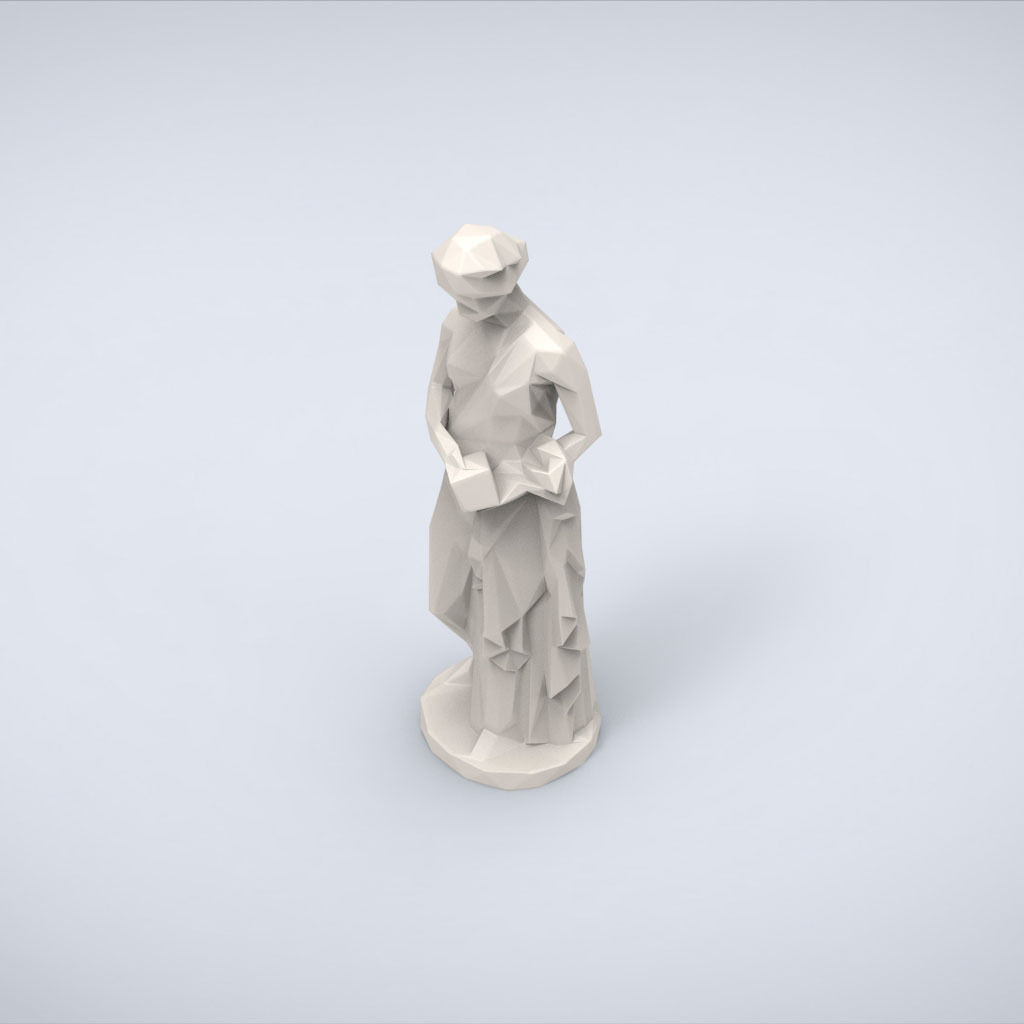 Printable Pandoras box Lowpoly Style 3D print model_4