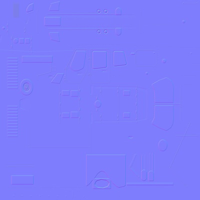 Bell 222 V6 Helicopter Low-poly 3D model_6