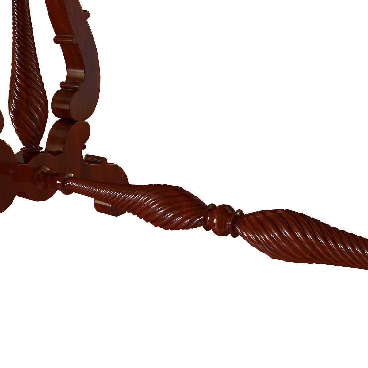 Antique Table 3D model_1