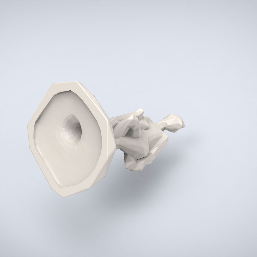 Printable Apollo sculpture Lowpoly Style 3D print model_5