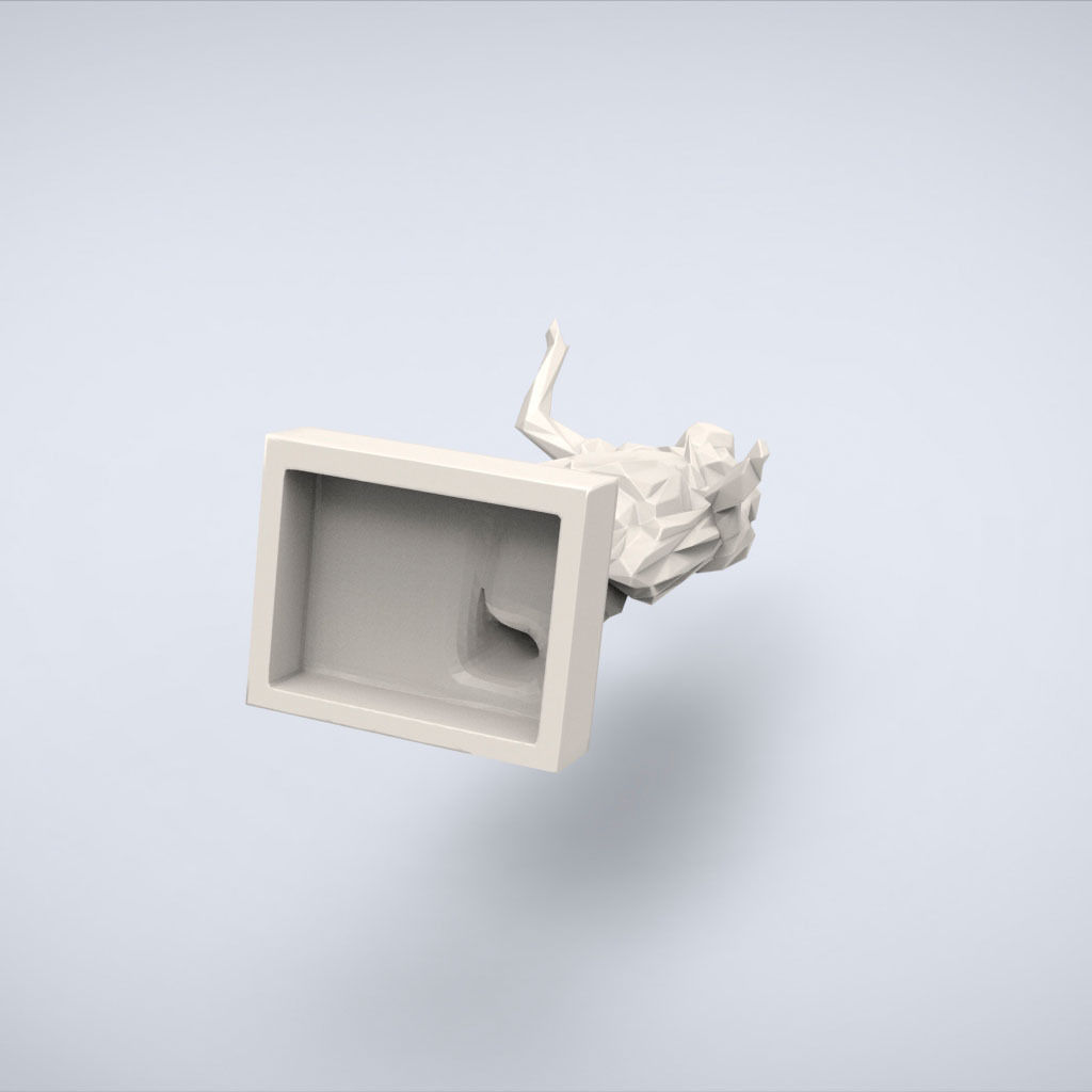 Printable Statue of Trajan Lowpoly Style 3D print model_6