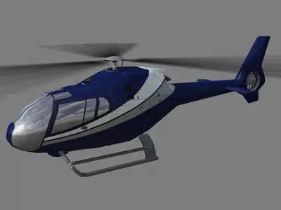Colibri V1 Helicopter Low-poly 3D model_0