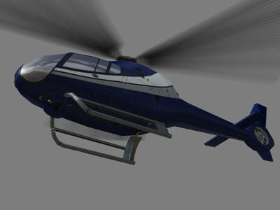 Colibri V1 Helicopter Low-poly 3D model_1