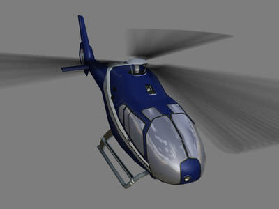 Colibri V1 Helicopter Low-poly 3D model_2
