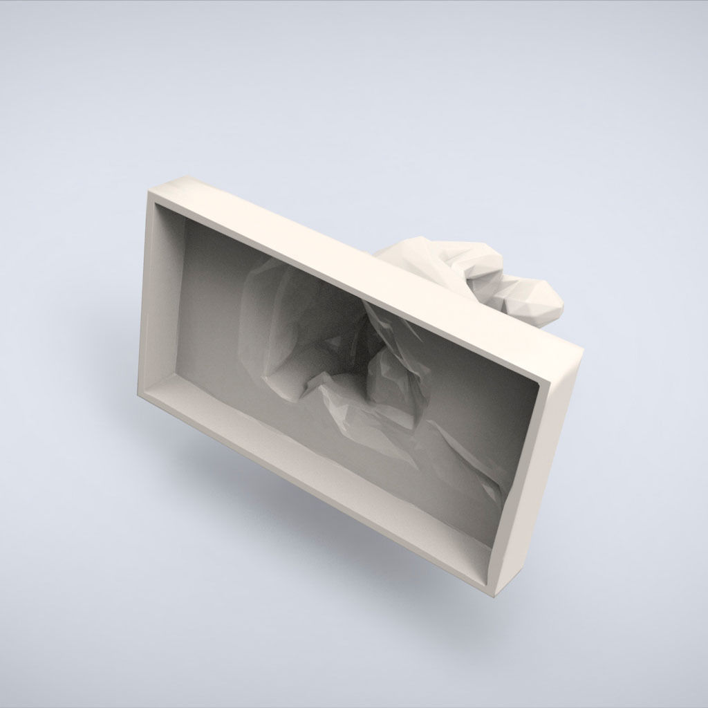 Printable Bather Lowpoly Style 3D print model_6