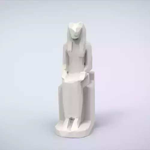 Printable Sekhmet Lowpoly Style 3D print model