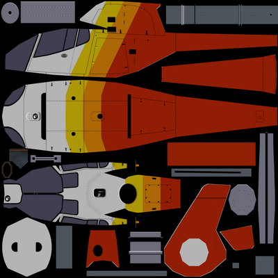 Colibri V2 Helicopter Low-poly 3D model_5