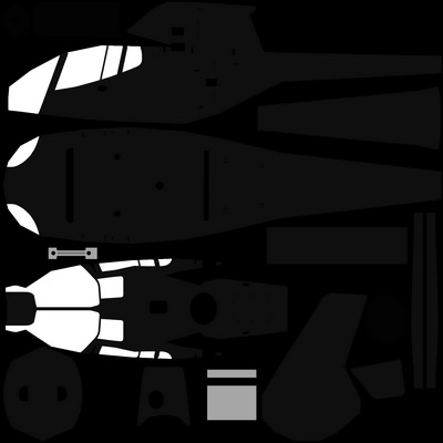 Colibri V2 Helicopter Low-poly 3D model_7