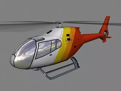 Colibri V2 Helicopter Low-poly 3D model_0