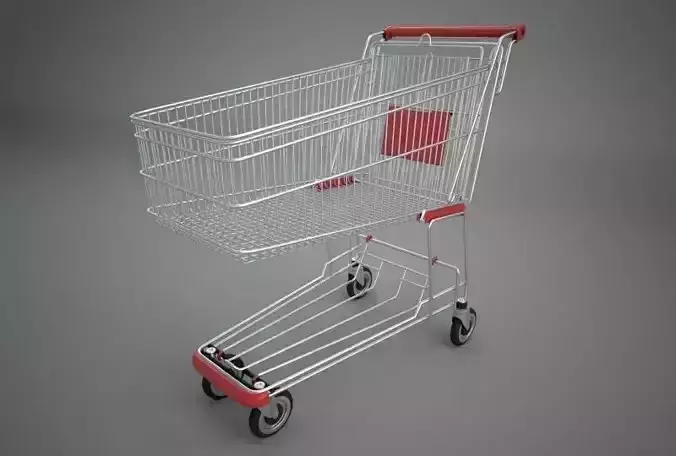 Shopping Cart 3D model Shopping Cart 3D model