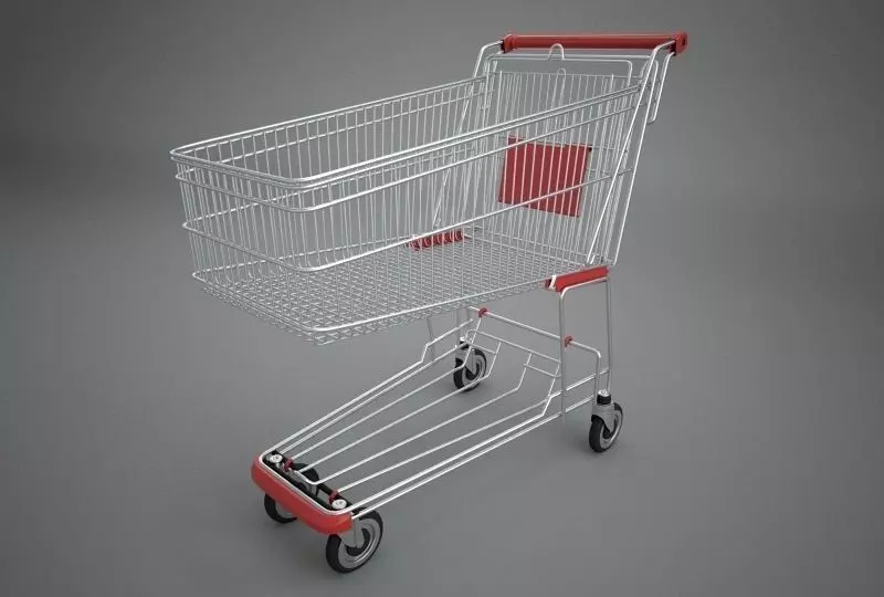 Shopping Cart 3D model_0