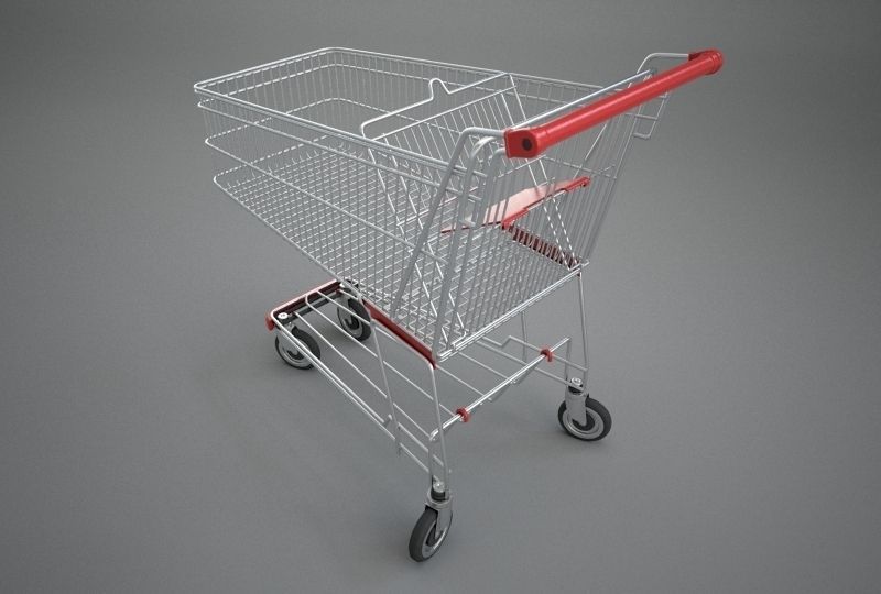 Shopping Cart 3D model_1