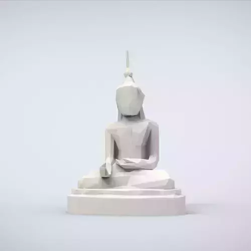 Printable Healer Buddha Lowpoly Style 3D print model