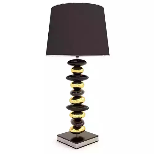 Lamp gold table Free 3D model