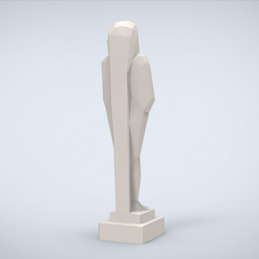 Printable Shabti Lowpoly Style 3D print model_2