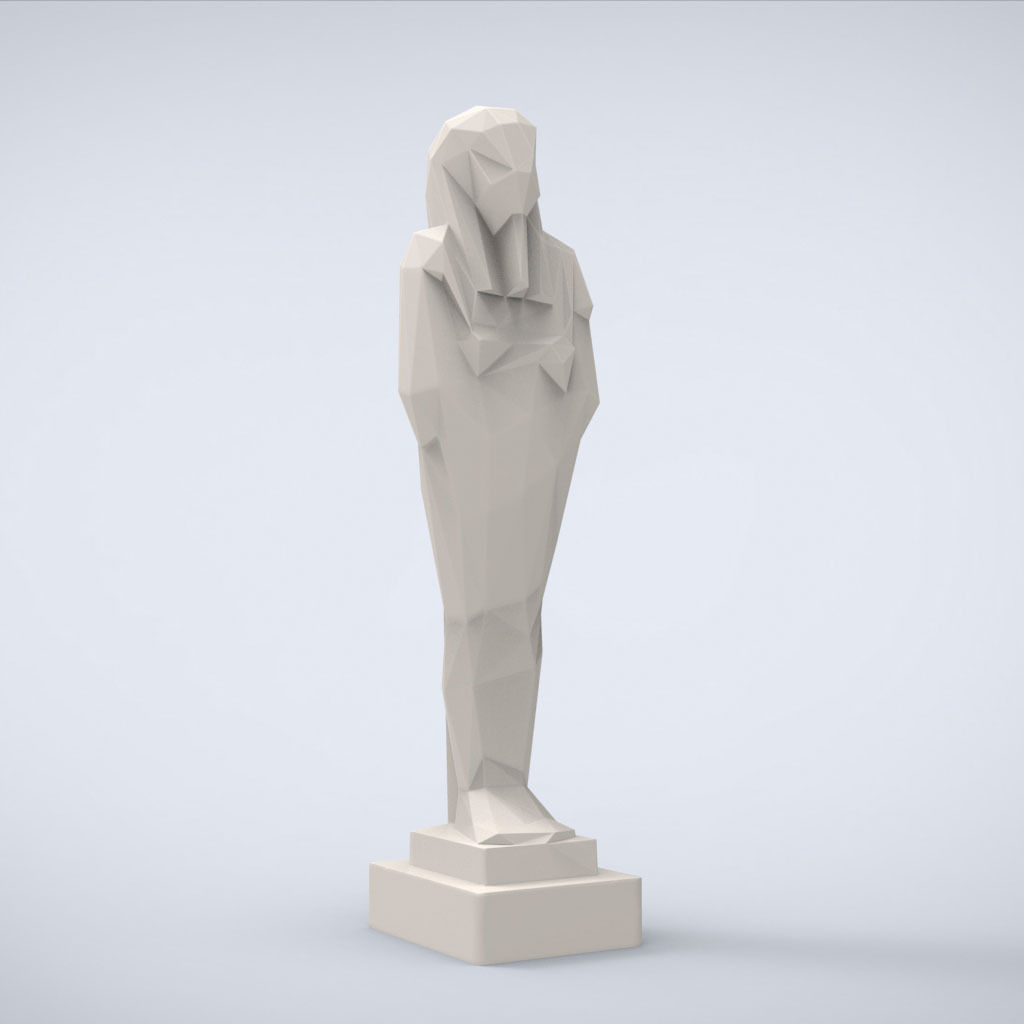Printable Shabti Lowpoly Style 3D print model_1