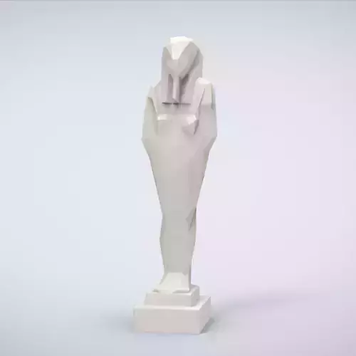 Printable Shabti Lowpoly Style 3D print model