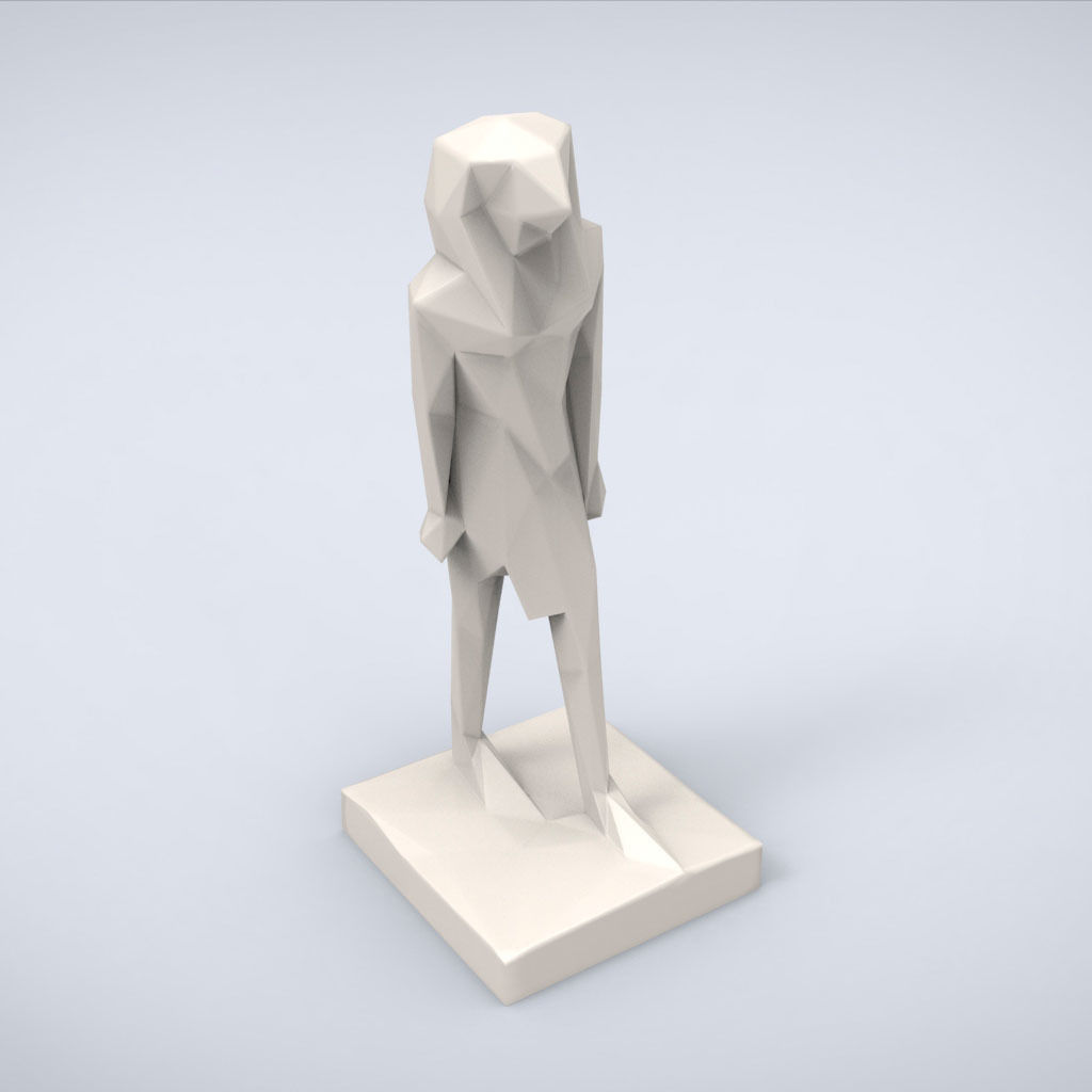 Printable Horus Lowpoly Style 3D print model_5