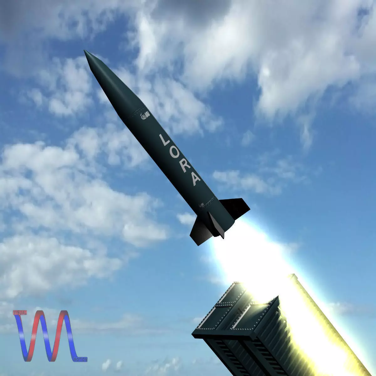 Lora Missile 3D model