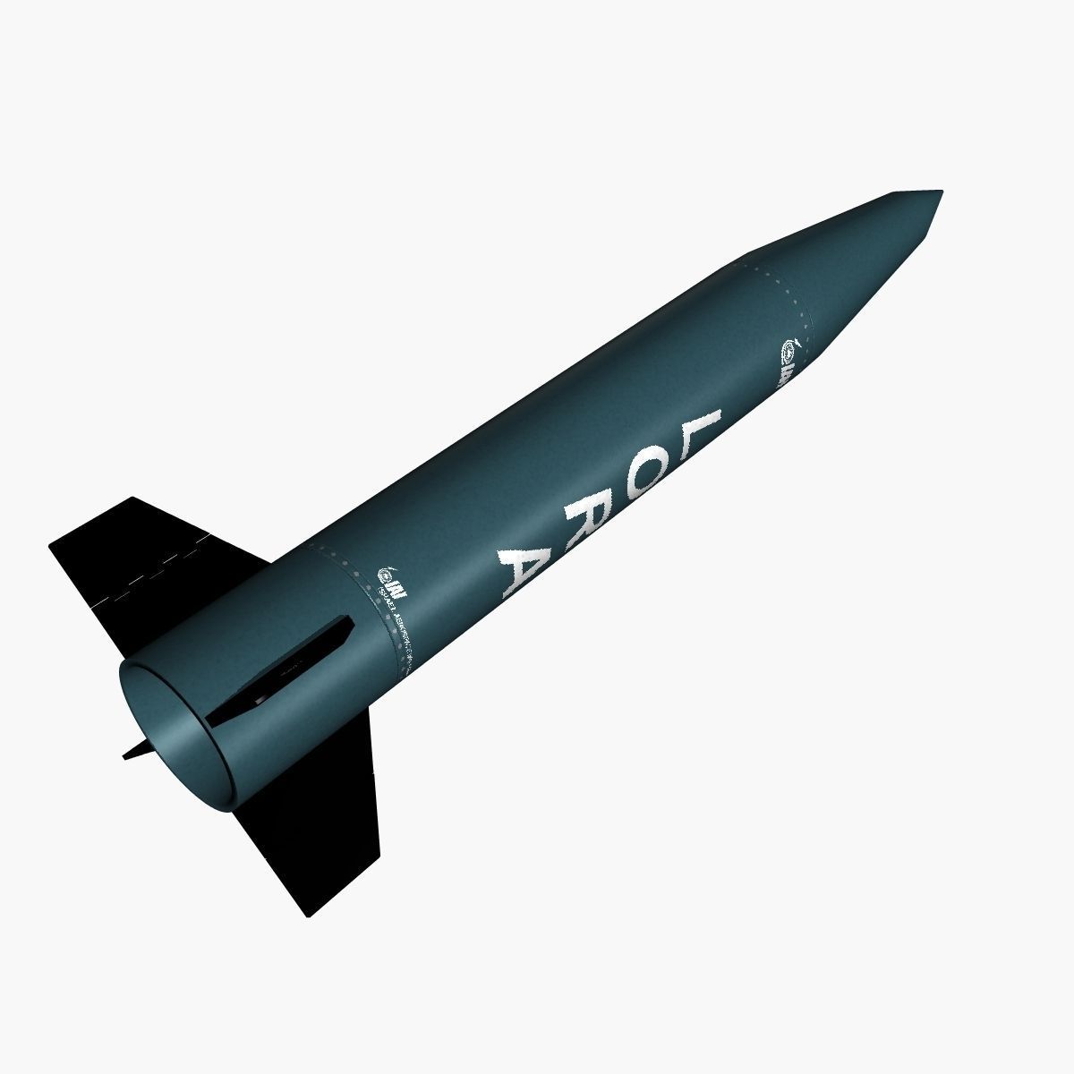 Lora Missile 3D Model .obj .3ds .fbx .dxf .blend .dae