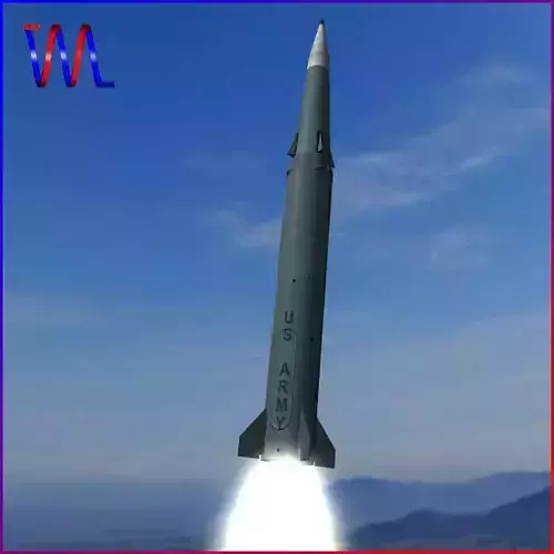 Pershing II Ballitic Missile 3D model