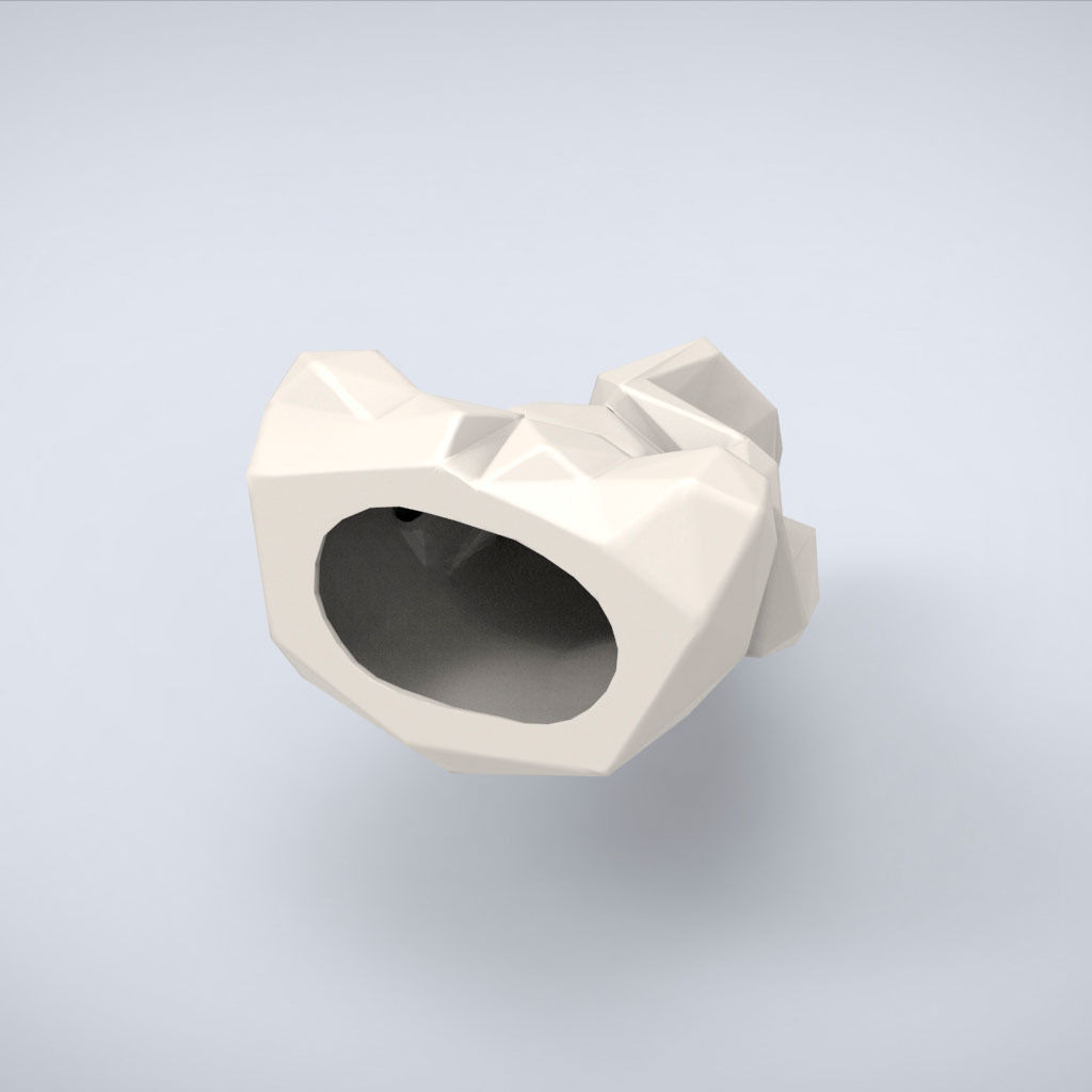 Printable Ganesha Lowpoly Style 3D print model_6