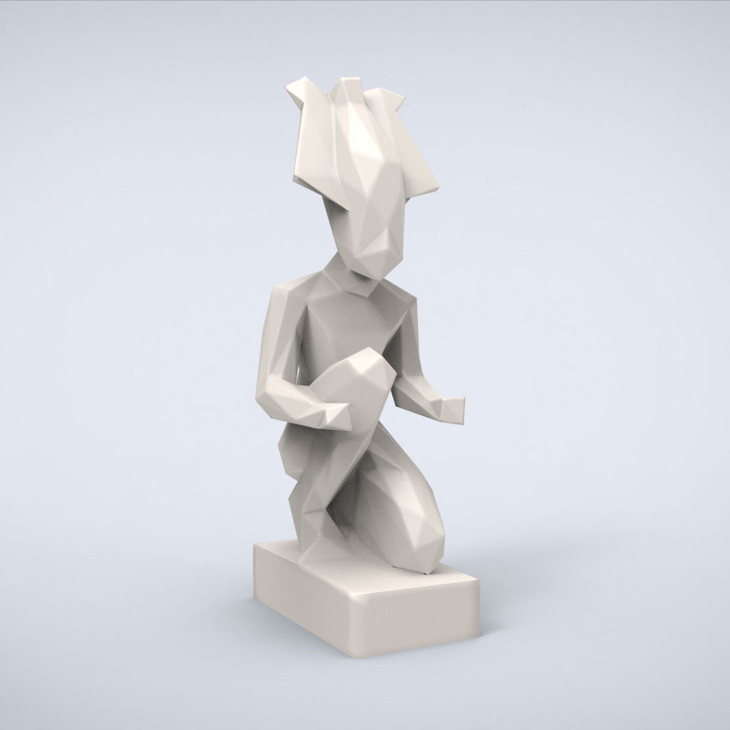 Printable Osiris Lowpoly Style 3D print model_4