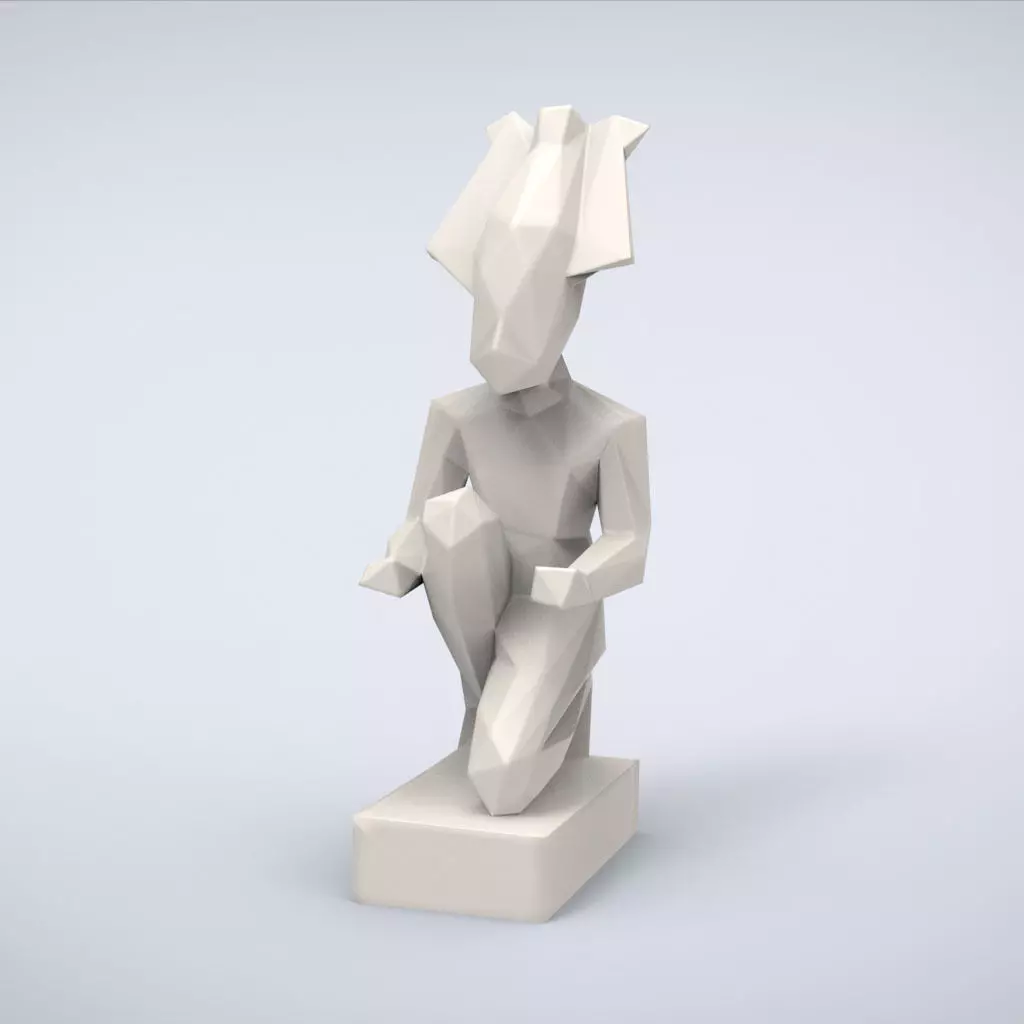 Printable Osiris Lowpoly Style 3D print model_0