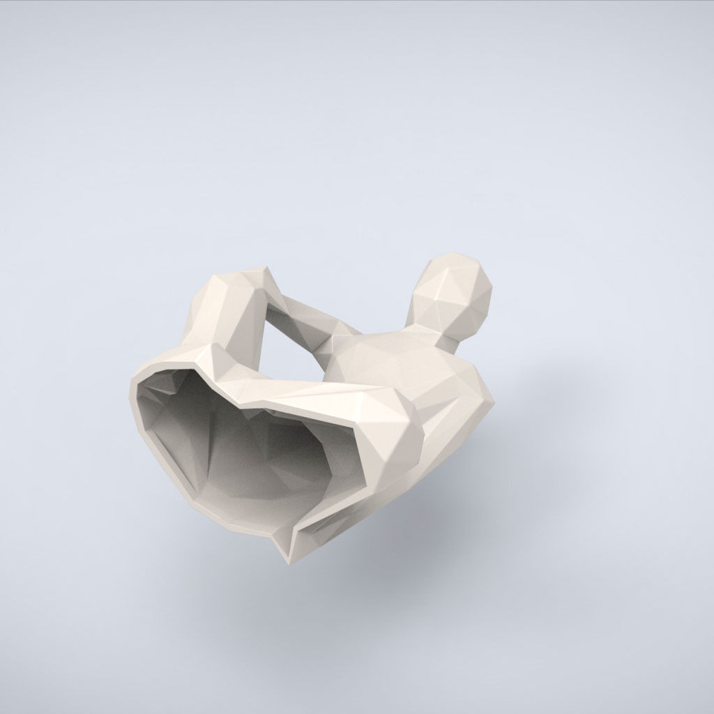 Printable Bodhisattva Lowpoly Style 3D print model_5