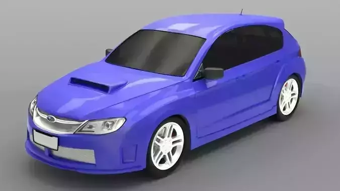 Subaru Impreza WRX STI 2008 3D model