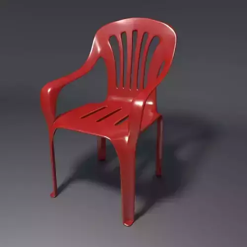 Plastic Chair - 1 - a 3D model