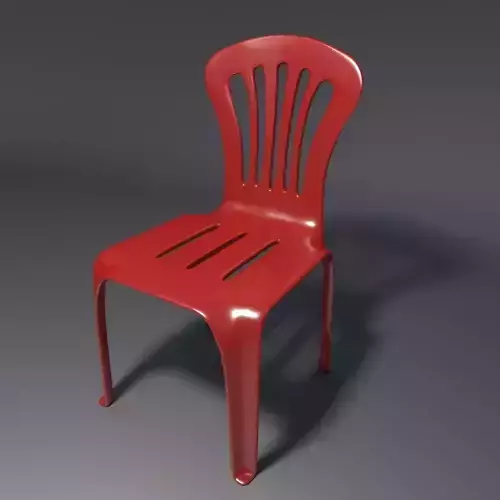 Plastic Chair - 1 - b 3D model Plastic Chair - 1 - b 3D model