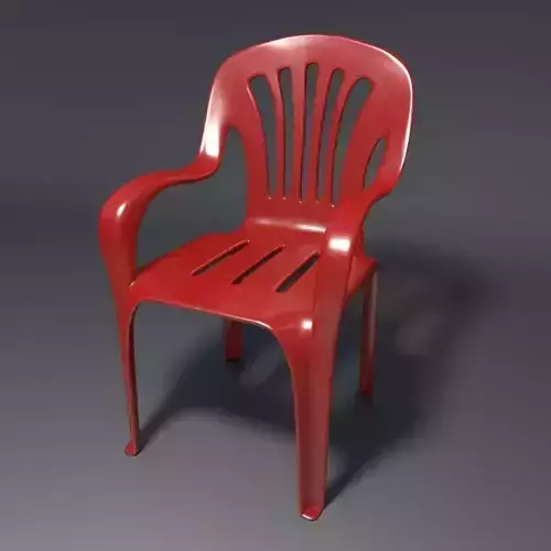 Plastic Chair - 1 - c 3D model