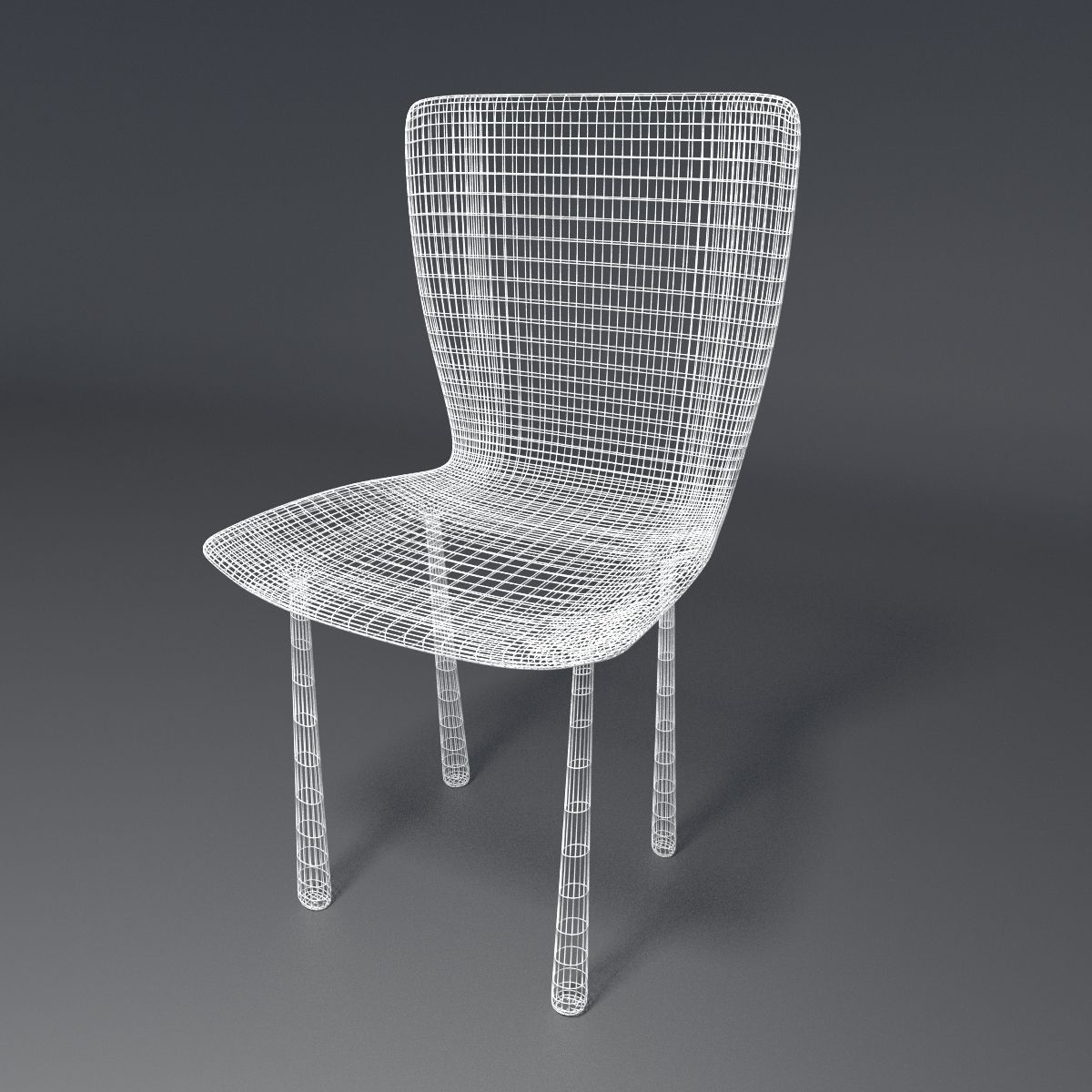 Plastic Chair - 3 - a 3D model_4