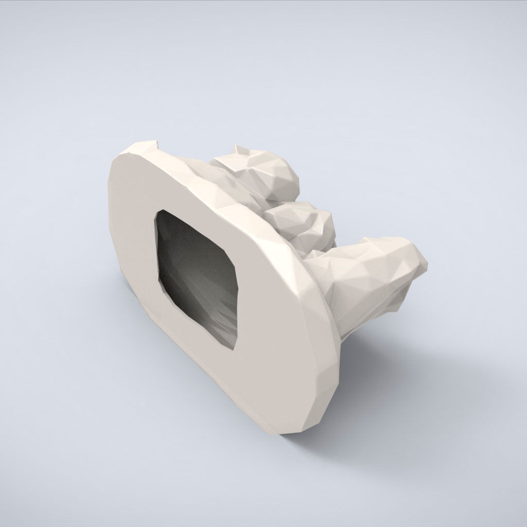 Printable Mount Rushmore Lowpoly Style 3D print model_5