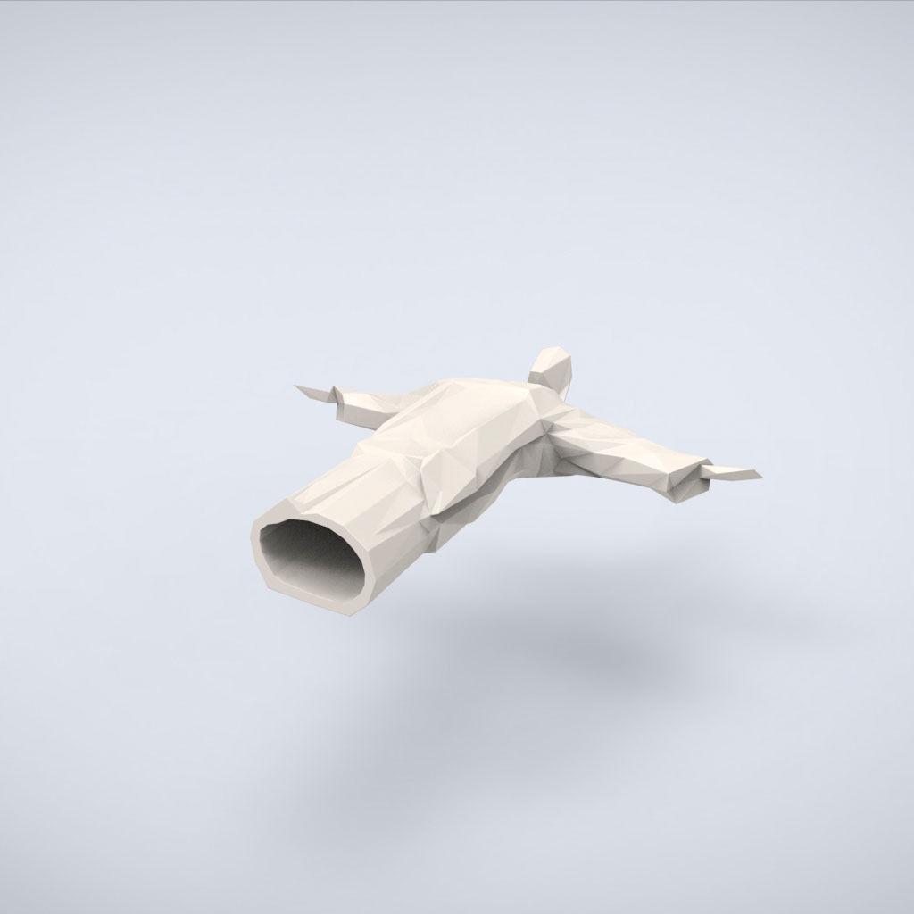 Printable Christ the Redeemer Lowpoly Style 3D print model_6