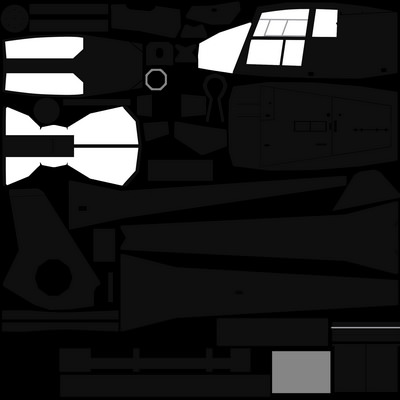 Gazelle V5 Helicopter Low-poly 3D model_7